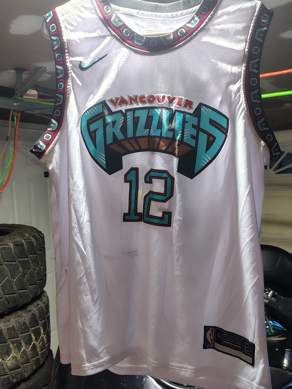 NBA Vancouver Grizzlies Ja Morant #12 Jersey White & Blue Men's 44
